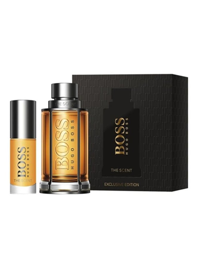 2-Piece The Scent Gift Set EDT Spray 100ml, Travel EDT Spray 8ml