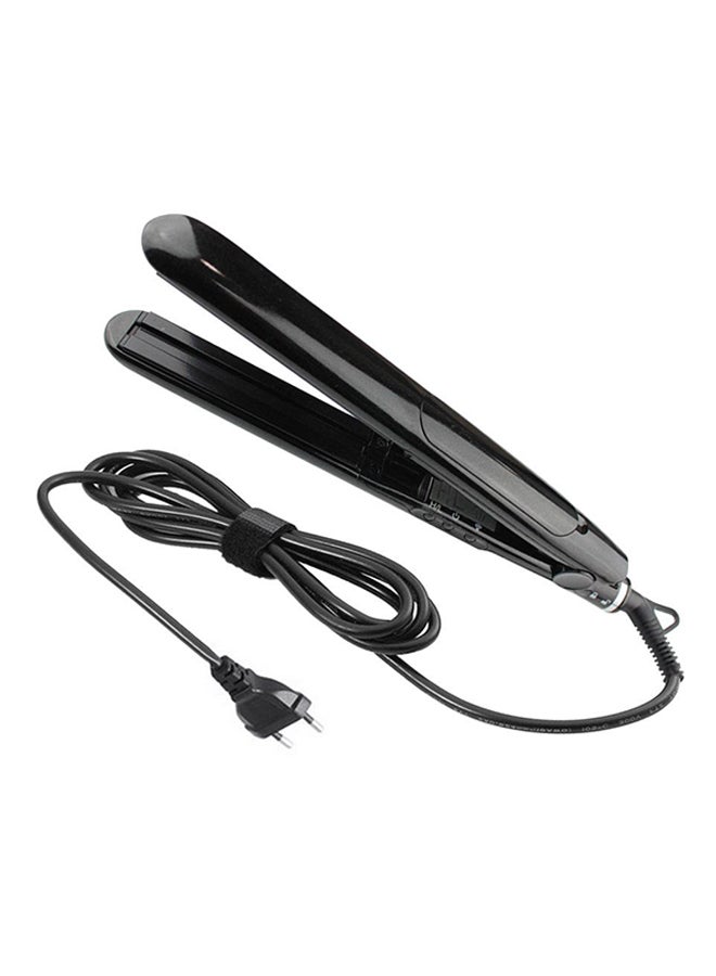 Board Steam Hair Curling Straightener Black