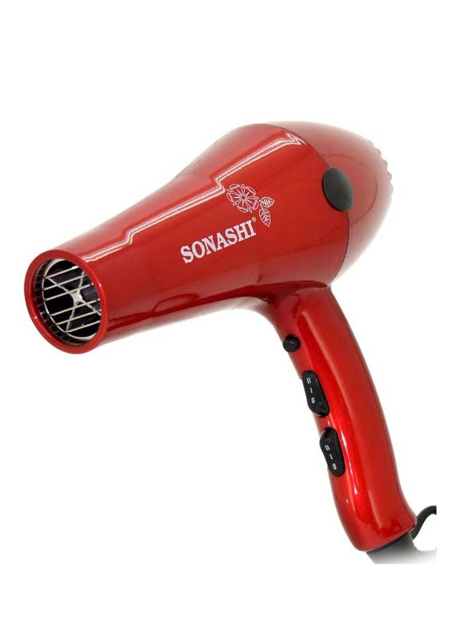 Powerful 2000W Professional Hair Dryer With Ceramic Hair Straightener SHD-3032 + SHS-2042 Bundle Glossy Red - image 2
