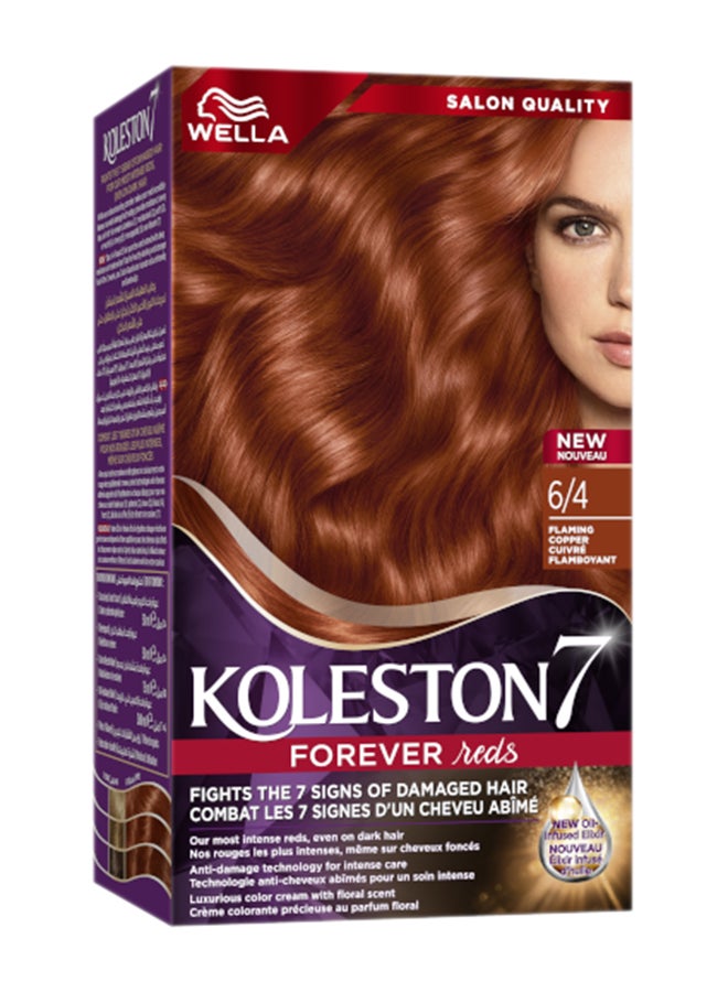 Koleston Supreme Hair Color 6/4 Flaming Copper