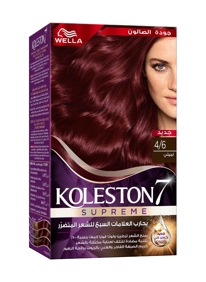 Koleston Supreme Hair Color 4/6 Burgundy - image 2