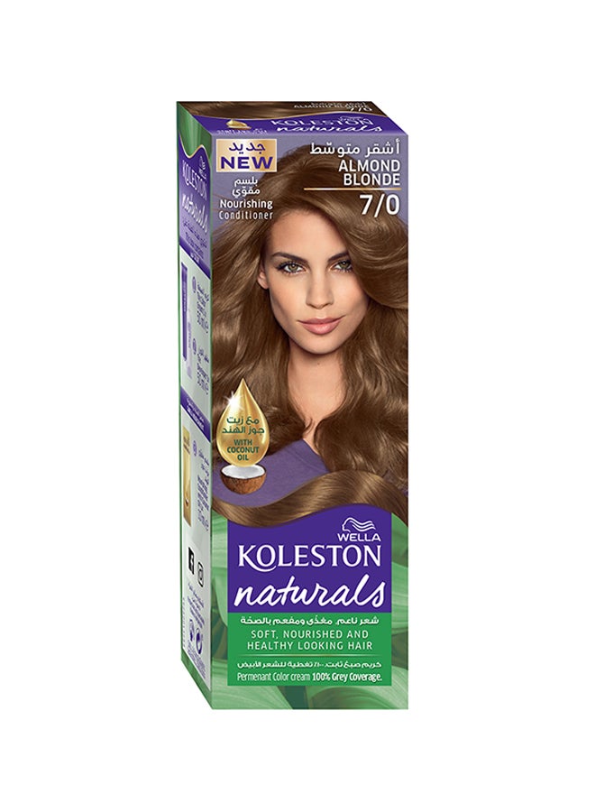 Koleston Naturals Hair Color 7/0 Almond Blonde 50+50+10ml