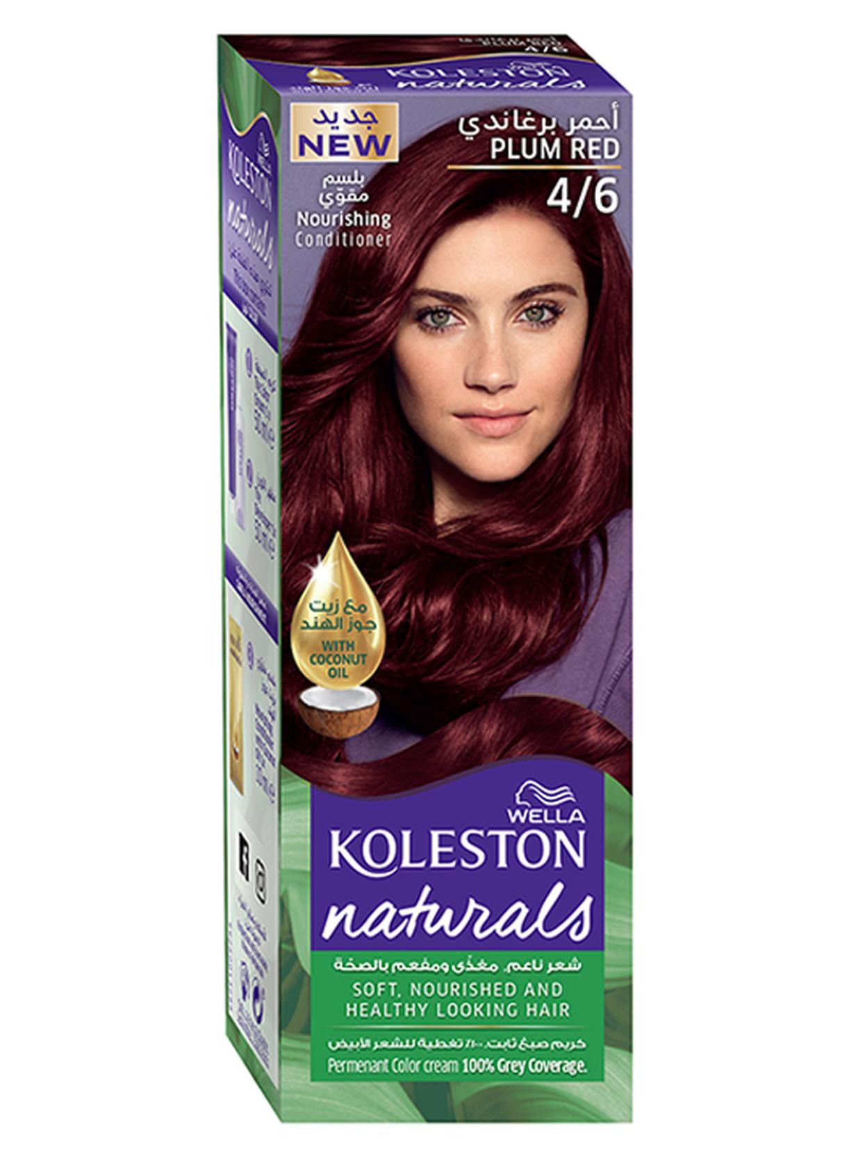 Koleston Naturals Hair Color 4/6 Plum Red