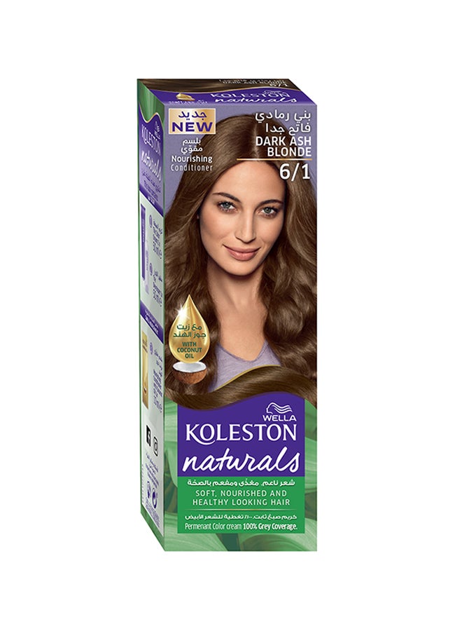 Koleston Naturals Hair Color 6/1 Dark Ash Blonde 110grams