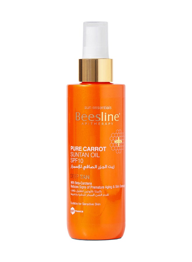 Deep Tan Pure Carrot Suntan Oil SPF 10 200ml
