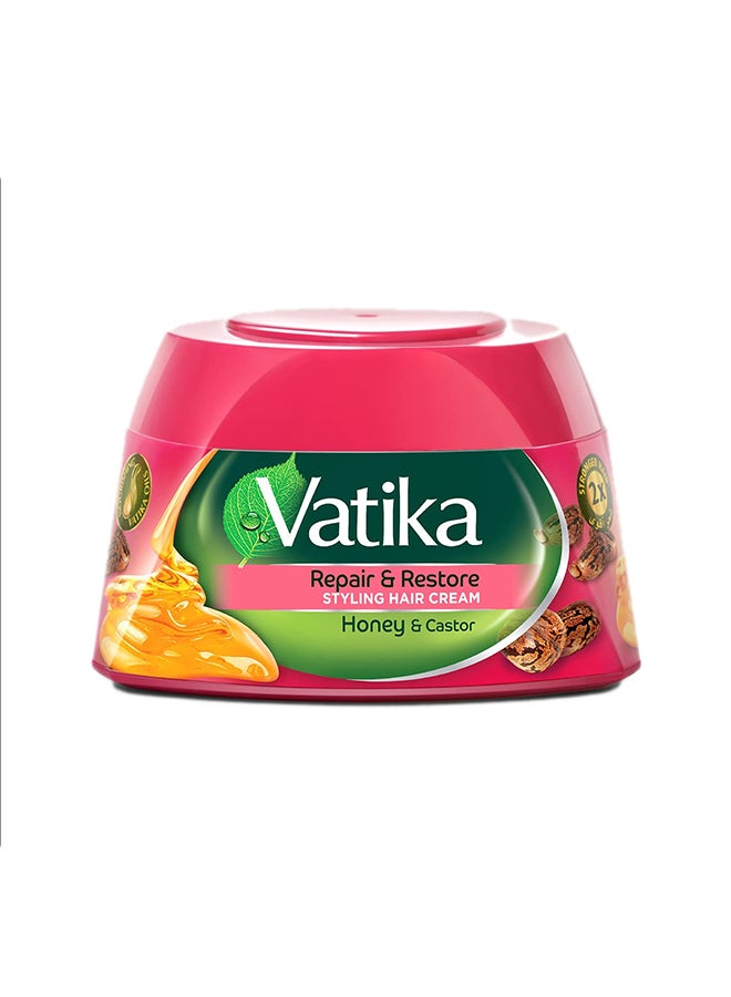 Repair And Restore Styling Hair Cream With Honey And Castor 210ml