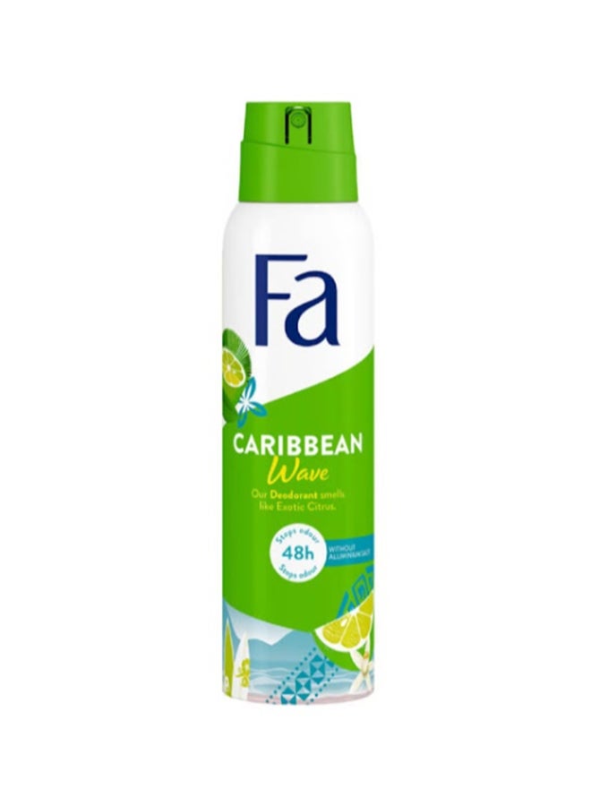 Caribbean Lemon Deodorant Spray green 150ml