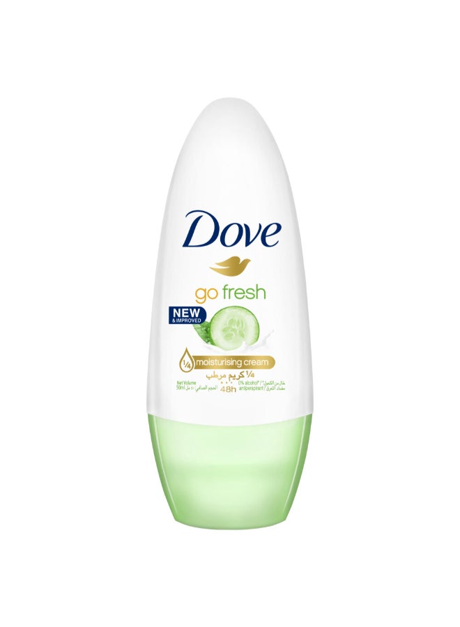 Go Fresh Antiperspirant Deodorant Rollon Cucumber And Green Tea Cucumber And Green Tea 50ml