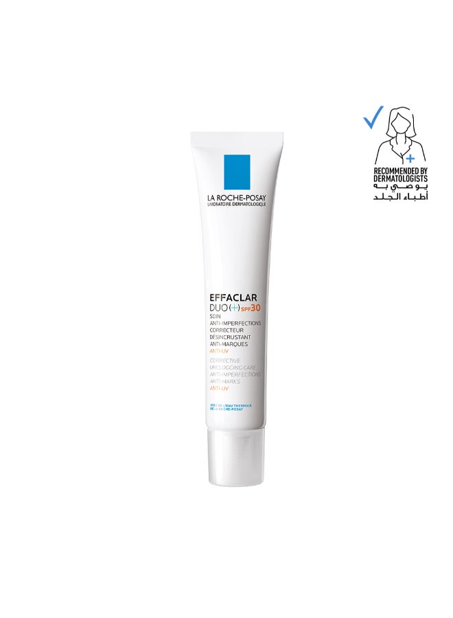 Effaclar Duo+ Spf30 Treatment Cream For Oily And Acne Prone Skin 40ml
