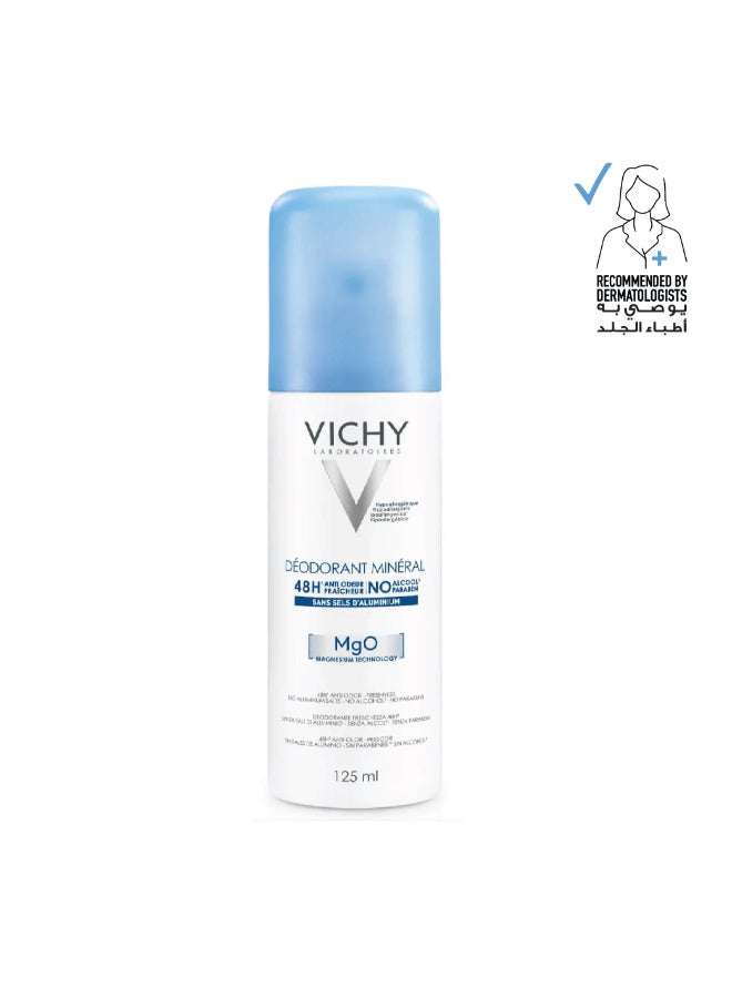 48 Hour Mineral Aluminum Free Spray Deodorant White 125ml