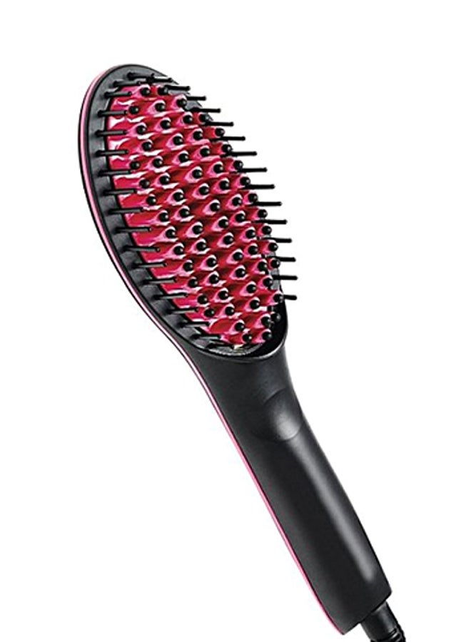 Electric Straightening Brush Black/Pink