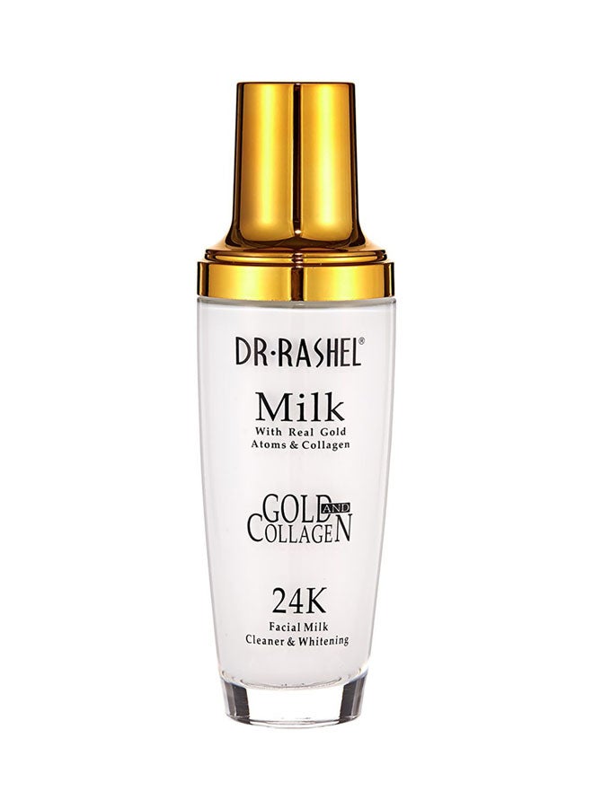 24K Gold And Collagen Facial Milk Cleanser Gold 100ml