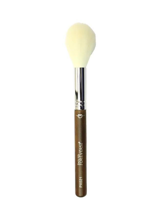 Pro Makeup Brush Brown/Silver/White