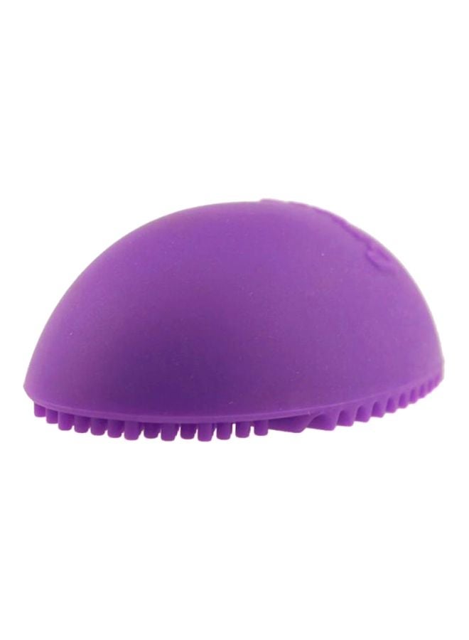 Heart Shaped Silicone Makeup Brush Cleaning Tool Purple