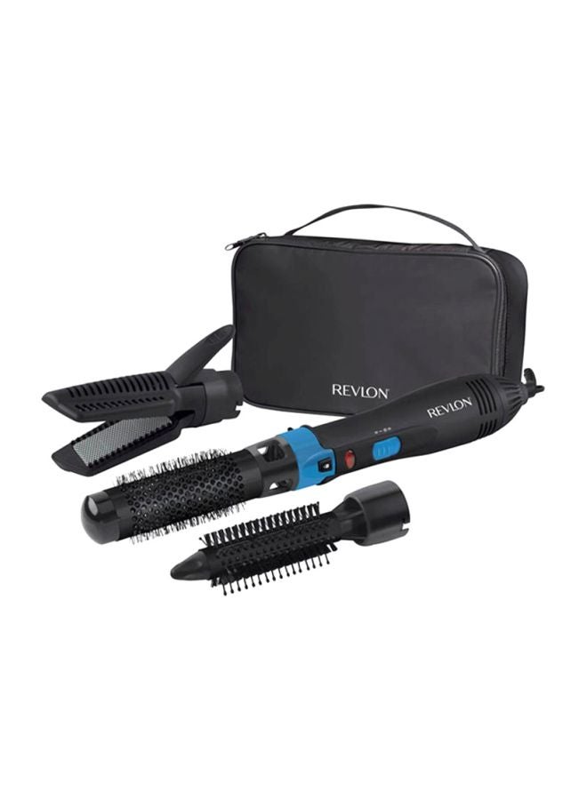 Hair Curler And Straightening Set Black