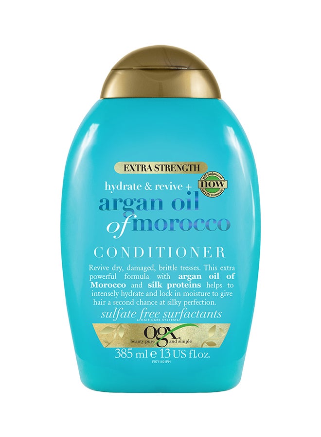 Hydrate And Revive+ Argan Oil Of Morocco Conditioner Extra Strength 385ml