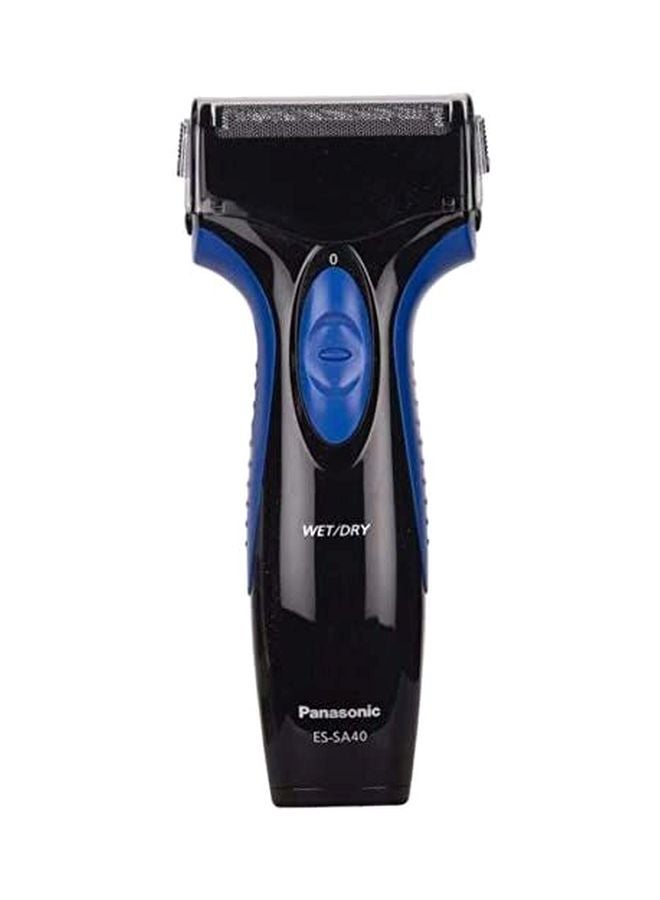 Pro Curve Wet And Dry Shaver - Es-Sa40 Black/Blue - image 2