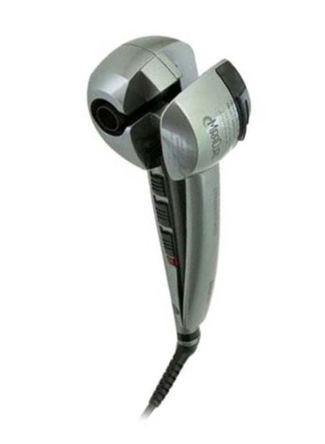 BaBylissPRO Curling Iron Miracurl SteamTech with Auto-Curl Technology | Adjustable Temperature & Steam Function for Long-Lasting | Frizz-Free Curls – BAB2665SSDE Silver 10.5x3.2x6inch