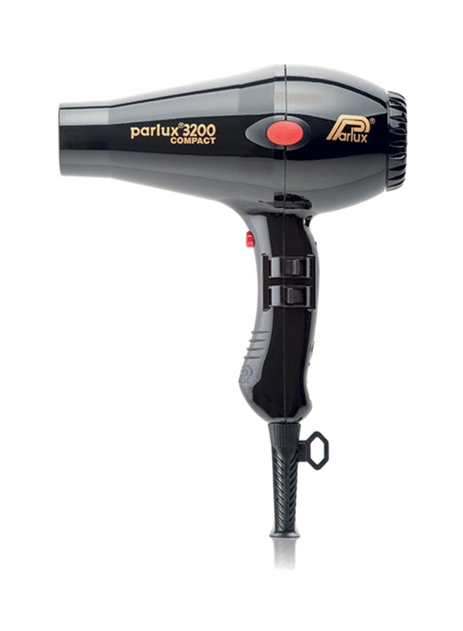 3200 Compact Hair Dryer Black