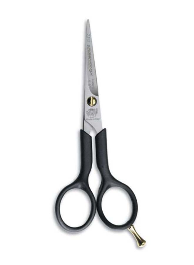 Regular Removable Finger Rest Hair Scissors Silver/Black 5.5inch