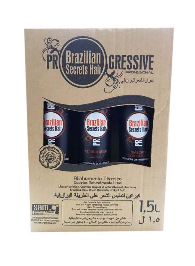 Professional Hair Progressive Kit 3x500ml