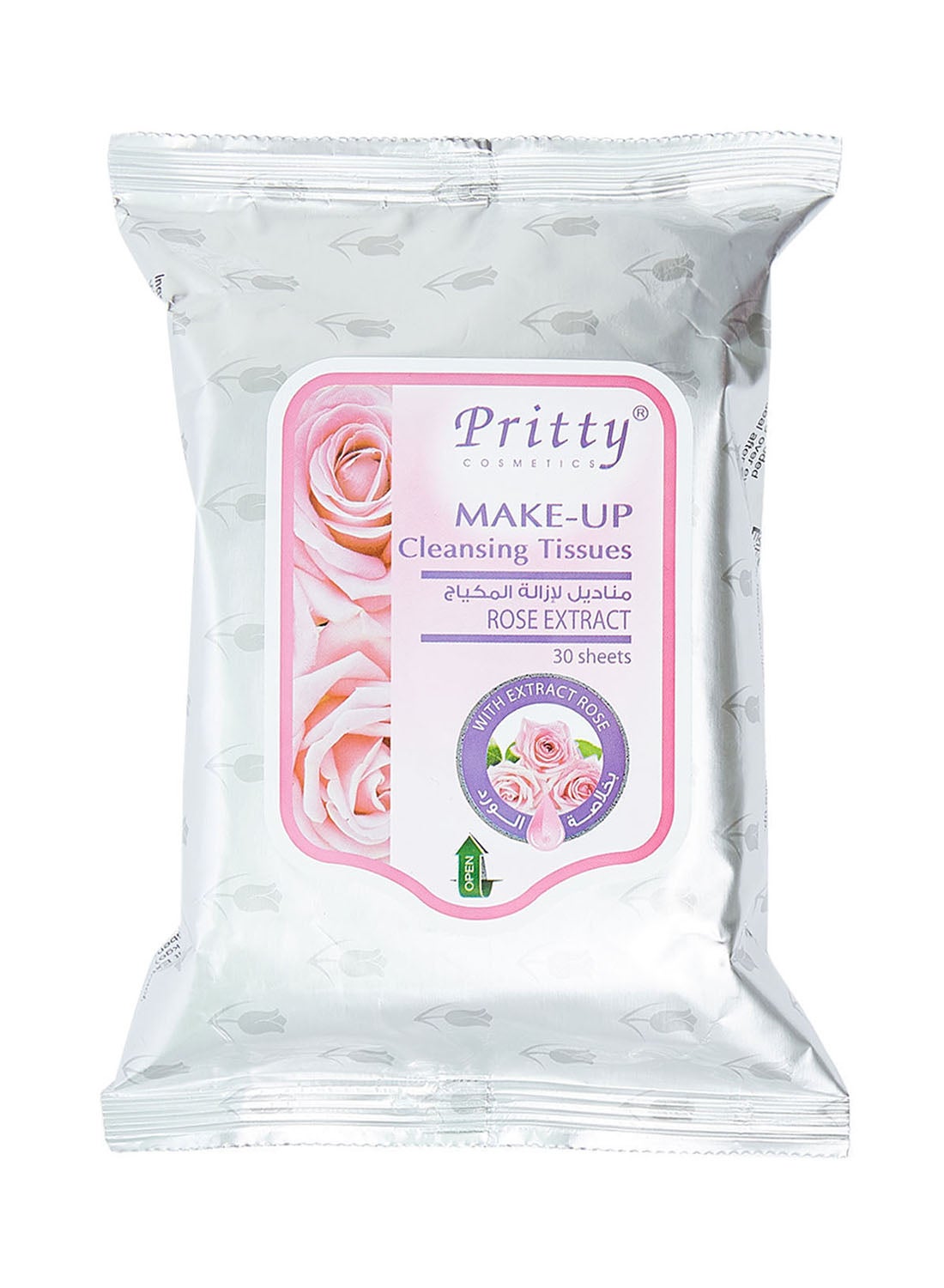 Make Up Cleansing Tissue - Rose Extract Pink
