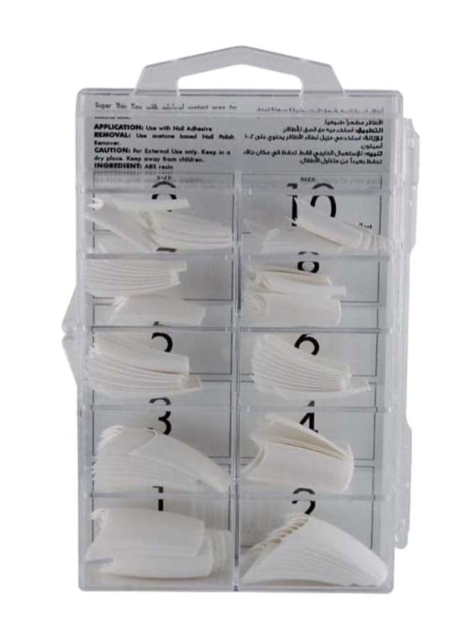 100-Piece Nail Tip White