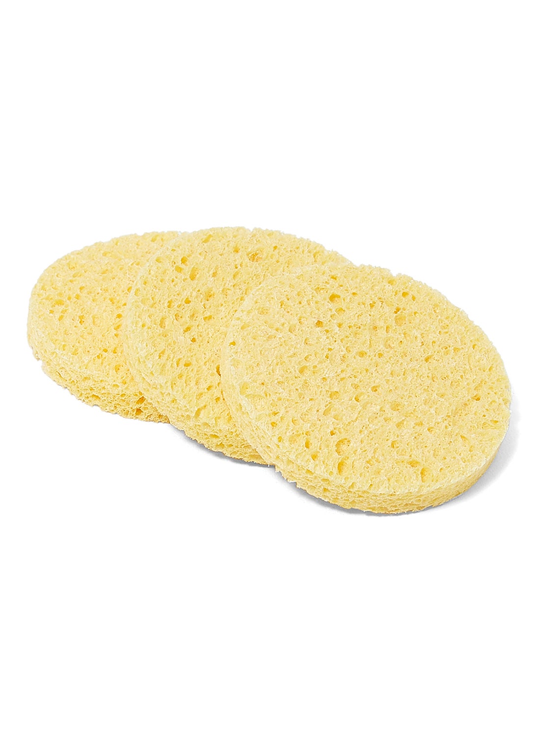 3-Piece Cleansing Sponge Yellow