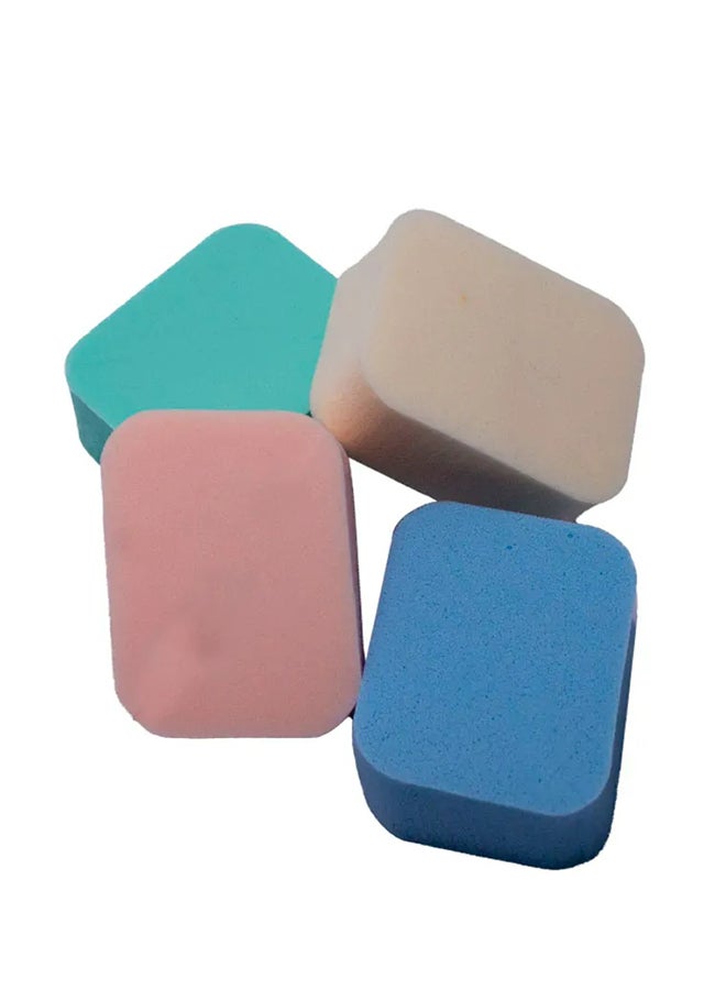 8-Piece Make-Up Sponge Set Blue/Green/Pink/Yellow