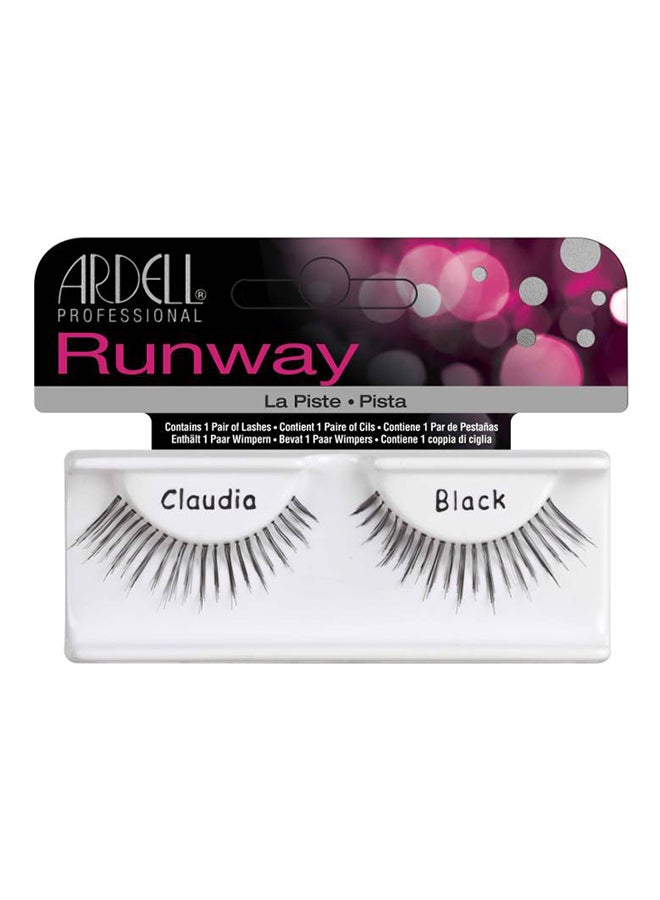 Runway Claudia False Eyelashes Black
