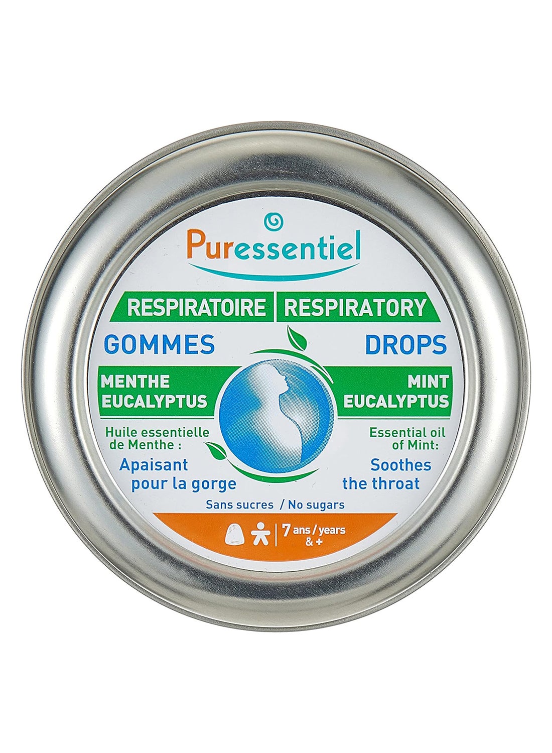 Respiratory Drops Infused With Mint And Eucalyptus Soothing For The Throat No Sugar 7Yrs And Above 45G 45grams