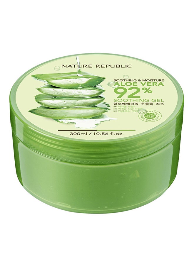 Soothing and Moisturizing Aloe Vera Gel Green 300ml