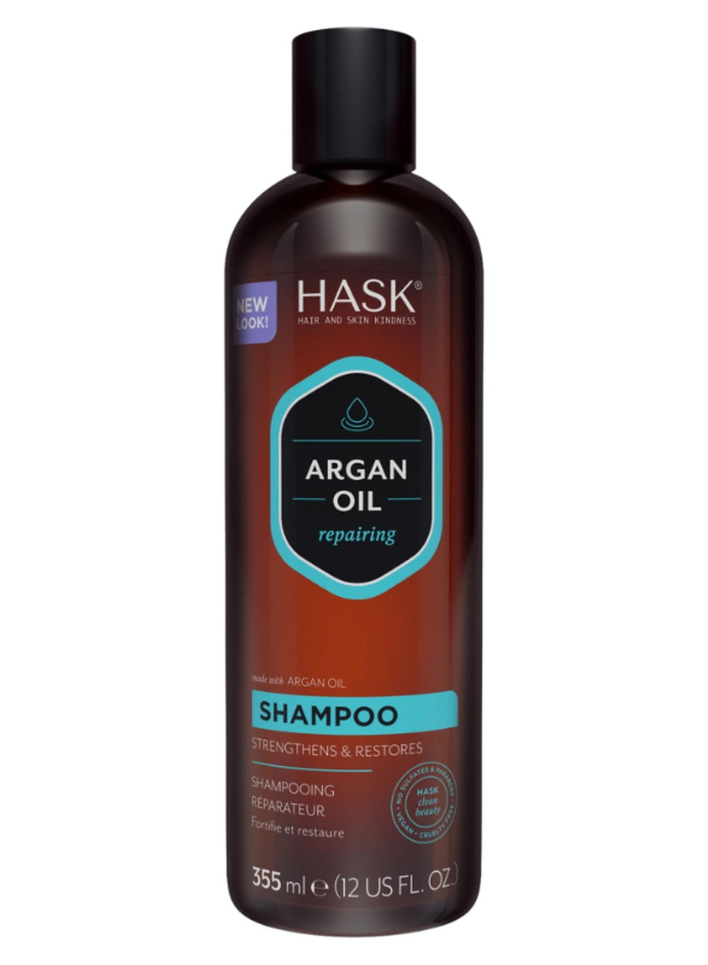 Argan Oil Repairing Shampoo for Dry, Damaged Hair - Strengthens, Restores & Smooths Split Ends for Frizz-Free Shine 355ml