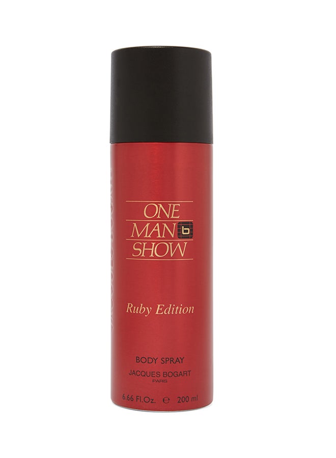 One Man Show Ruby Edition Body Spray 200ml