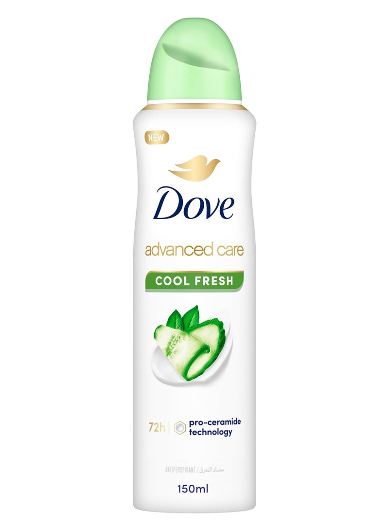 Go Fresh Women Antiperspirant Deodorant Spray For Refreshing 72Hour Protection Cucumber And Green Tea Alcohol Free 150ml