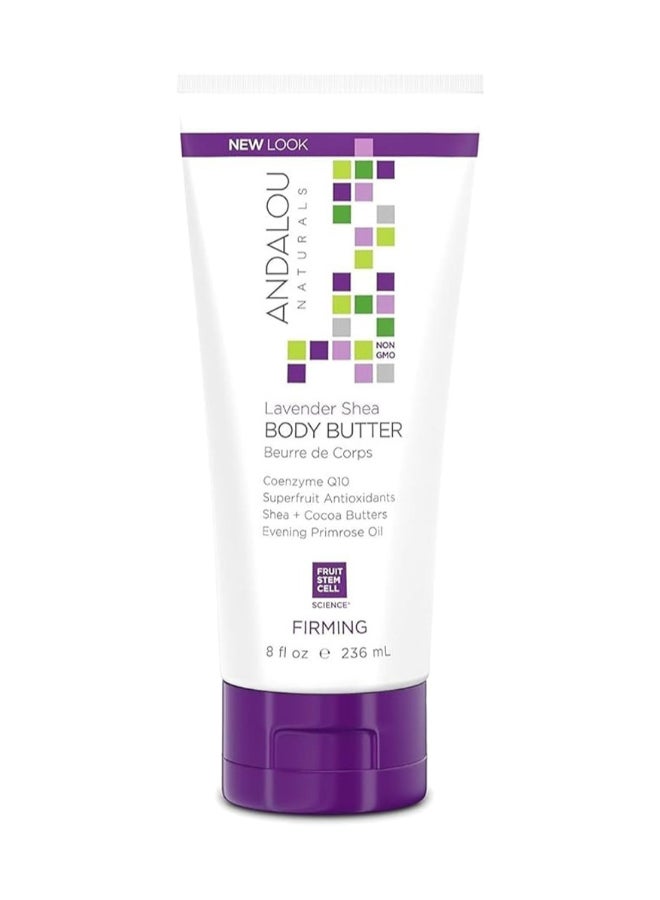 Andalou Naturals Non Lavender Shea Body Butter, Coenzyme Q10, Superfruit Antioxidants 236ml