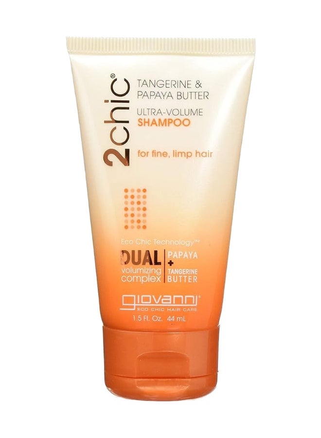 Giovanni 2Chic Tangerine & Papaya Butter Ultra-Volume Shampoo, For Fine, Limp Hair 44ml