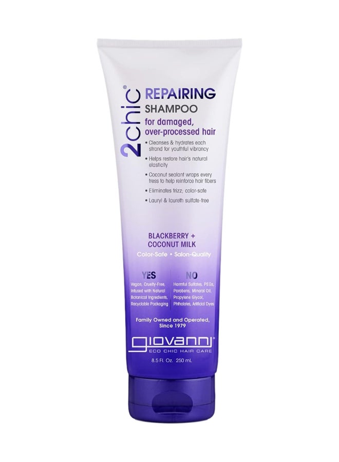 Giovanni 2Chic Repairing Shampoo, Infused With Blackberry & Coconut Milk 250ml