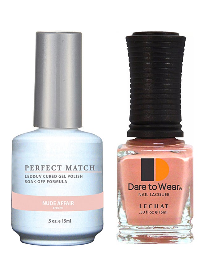 Perfect Match Gel Polish & Nail Lacquer Set Nude Affair