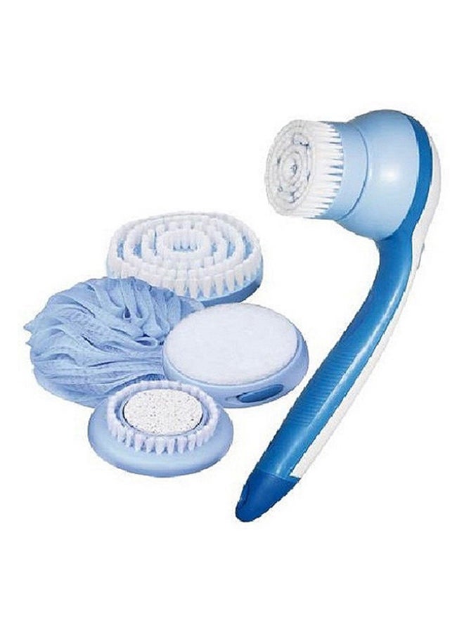 Rotary Shower Brush Roller Blue/White