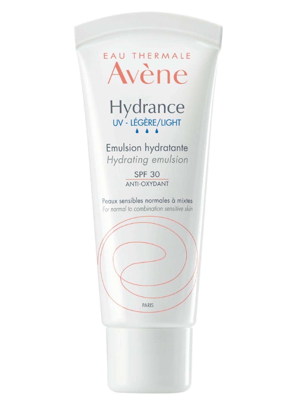 AVENE Hydrance UV LIGHT SPF 30 - Light Hydrating Emulsion - Daily face moisturizer - UV Rays Protection - Normal to Combination Dehydrated Sensitive Skin - 40 ml 40ml
