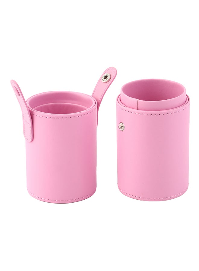 Make-Up Brush Holder Drum Pink