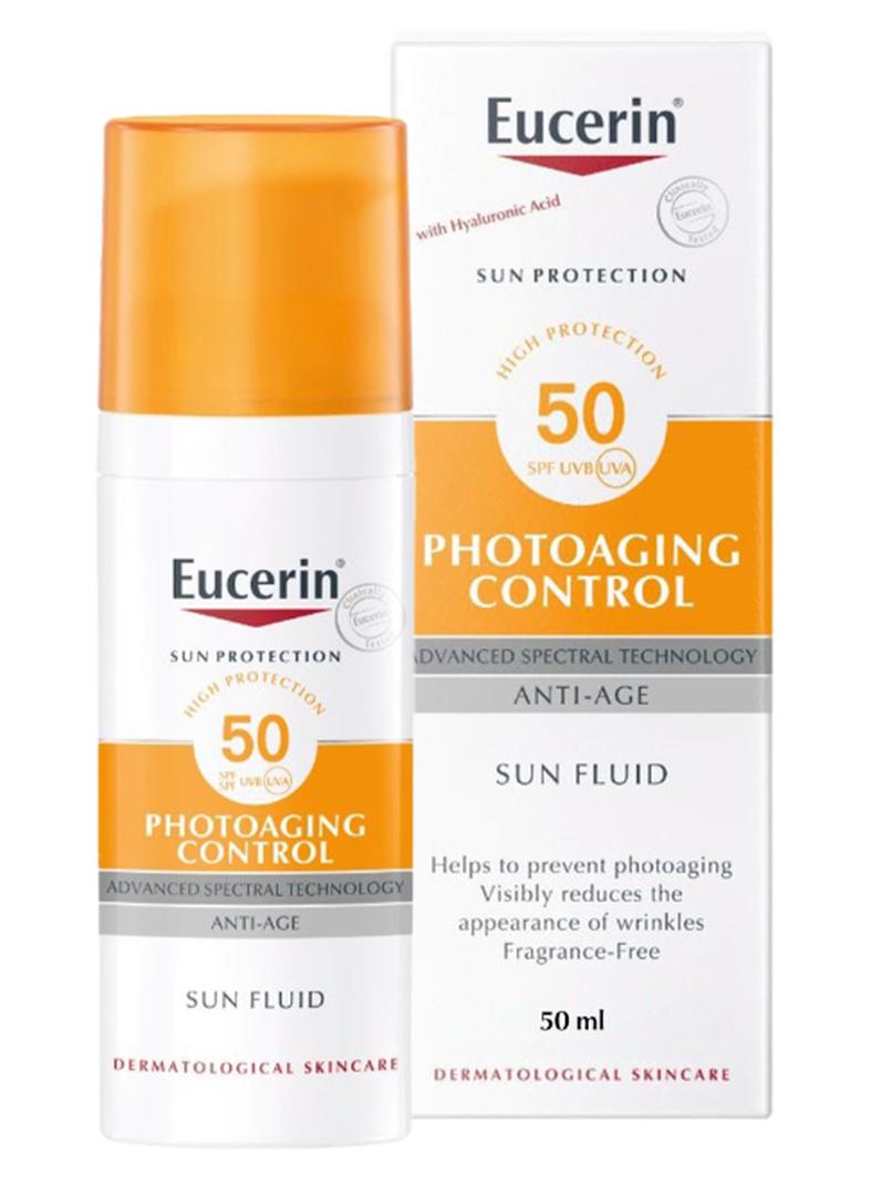 Face Sunscreen Photoaging Control Anti-Age Sun Fluid Suitable As Make-Up Base Orange 50ml Orange 50ml