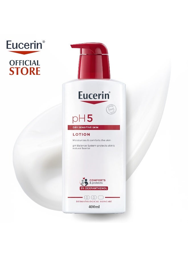 Body Lotion With Dexpanthenol And Hyaluronic Acid,Ph5 Moisture On Allergy-Prone Skin And Dry Sensitive Skin White 400ml - image 10