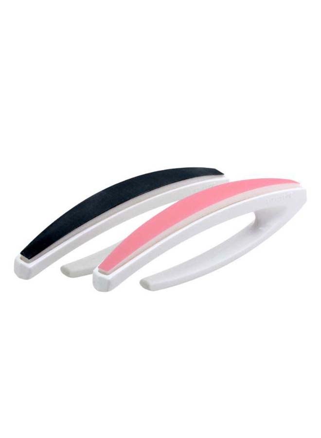 2-Piece Nail Buffer Kit White/Pink/Grey