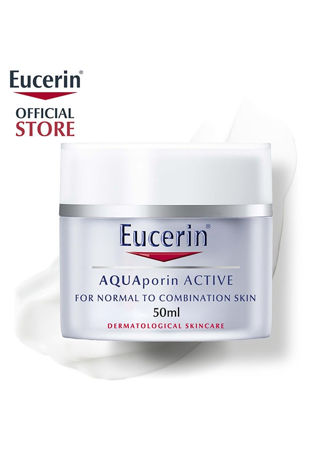 Aquaporin Active Light Face Day Cream With Gluco-Glycerol, Intense 24-Hour Hydration For Supple And Soft Skin 50ml