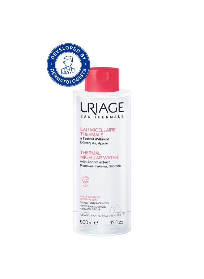 Thermal Micellar Water Pink Gentle Micellar Cleanser And Toner | For Sensitive And Reactive Skin Clear 500ml