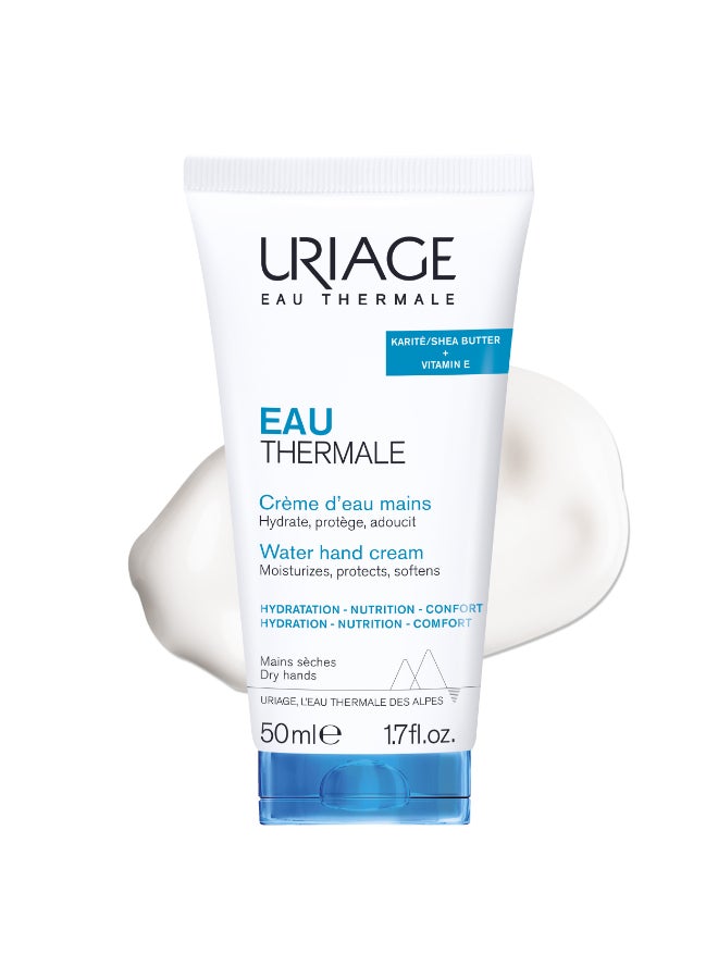Eau Thermale Moisturising Water Hand Cream Alpine Thermal Water | For Soft Smooth And Nourished Hands 50ml