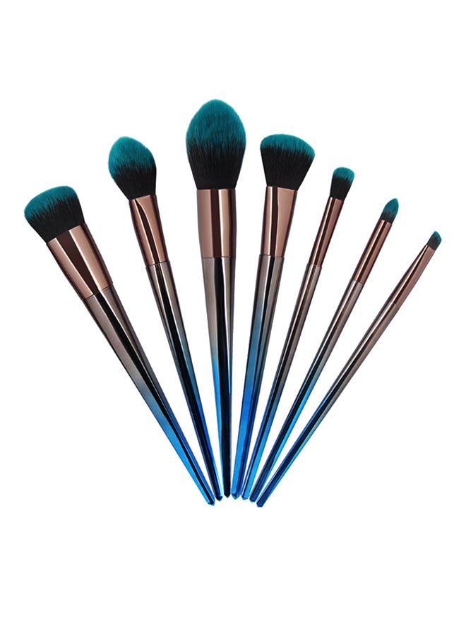7 Piece Make Up Brush Set Multicolor