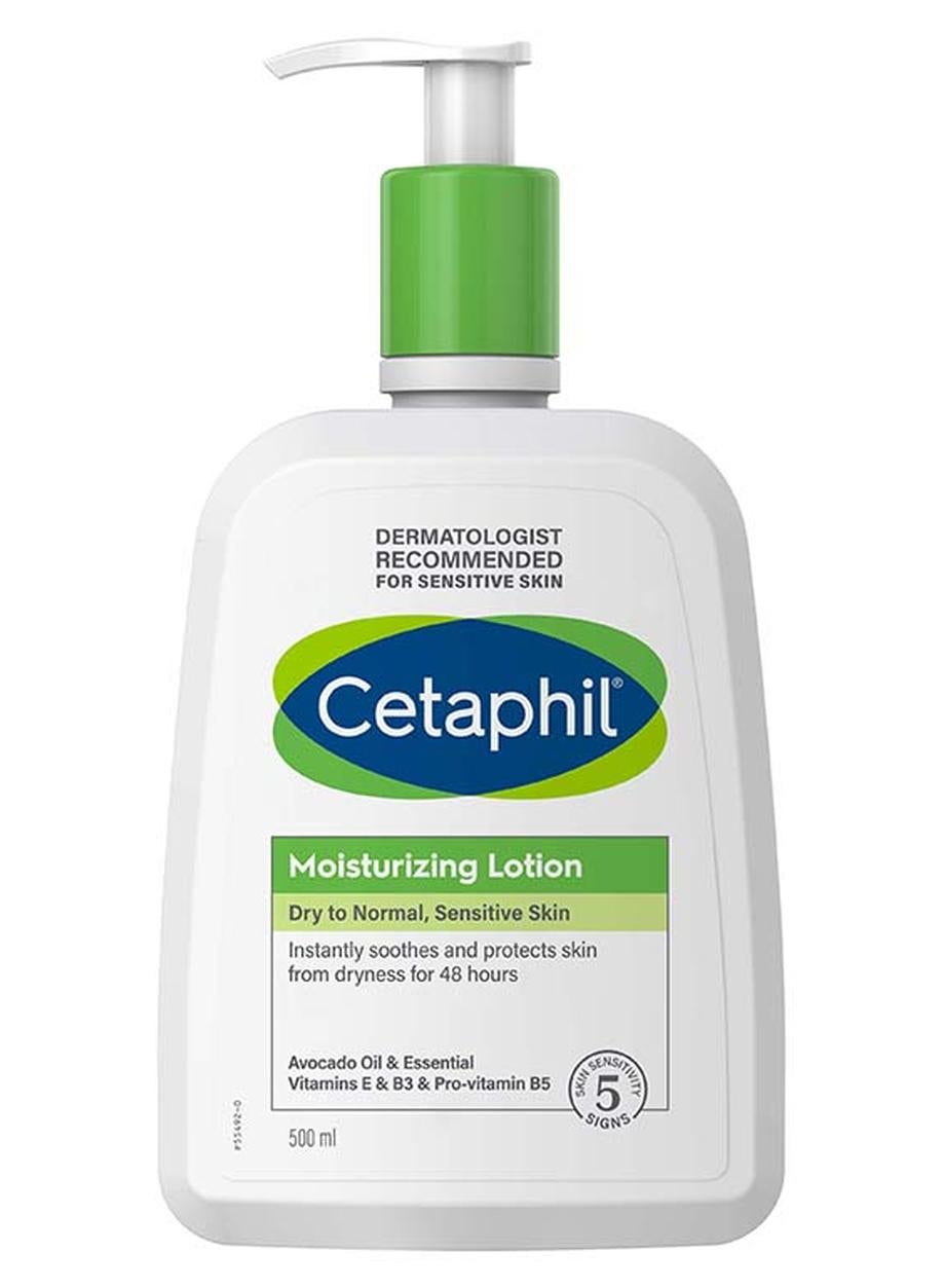 Moisturizing Lotion, For Dry to Normal, Sensitive Skin, Face And Body Moisturizer For Men And Women, With Niacinamide And Vitamin E, Unscented 500ml
